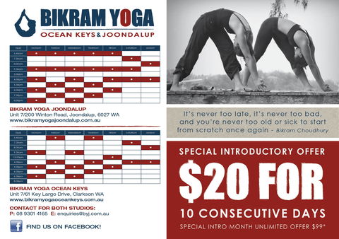 Bikram Yoga Ocean Keys & Joondalup - Adelaide Schools 1